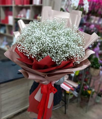 Букет цветов из: Гипсофила в Ольгинской Краснодарского края