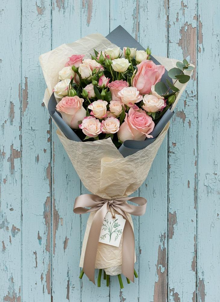 Букет цветов из: Розы в Ольгинской Краснодарского края