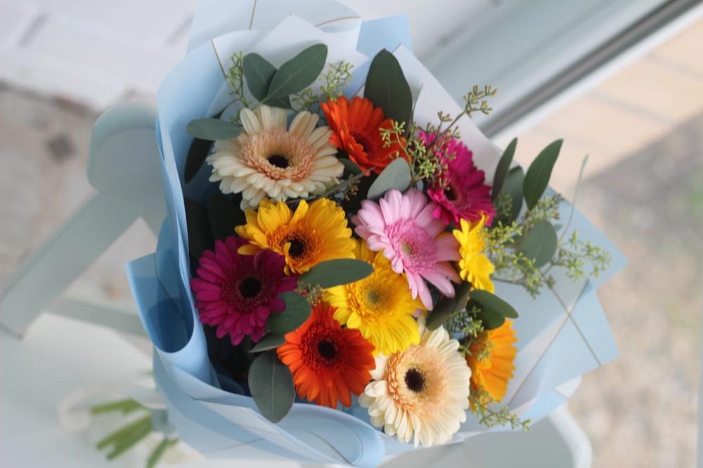 Букет цветов из: Герберы в Ольгинской Краснодарского края