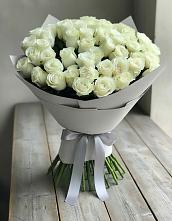 Букет 35 Белых роз в Ольгинской Краснодарского края