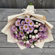 Букет цветов из:  Розы и Хризантемы в Ольгинской Краснодарского края