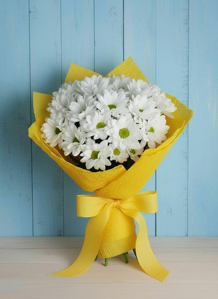 Букет цветов из: Хризантемы в Ольгинской Краснодарского края