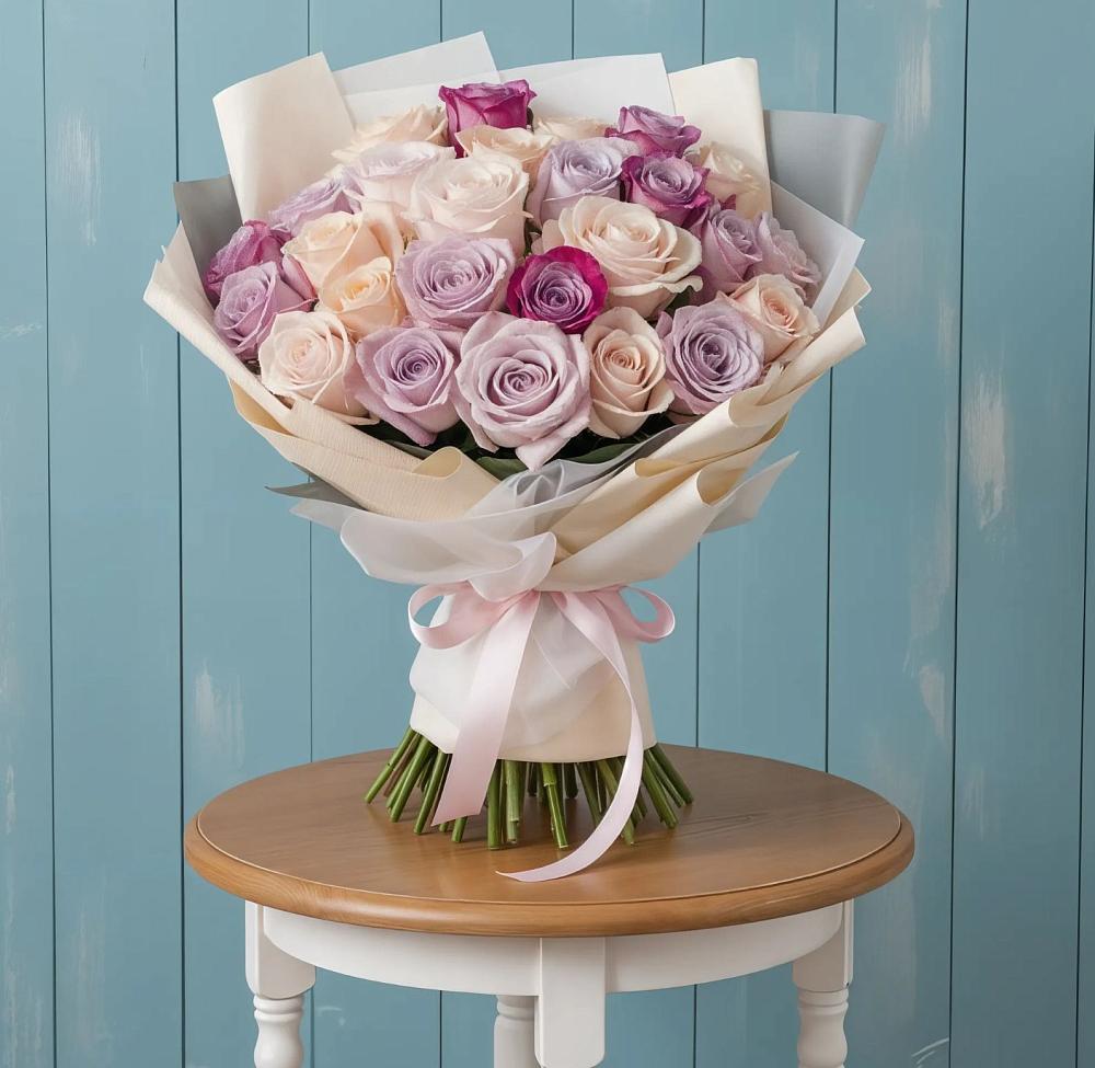 Букет цветов из: Розы в Ольгинской Краснодарского края