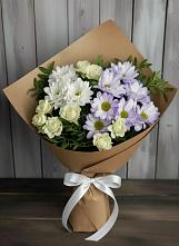 Букет цветов из:  Хризантемы и Розы в Ольгинской Краснодарского края