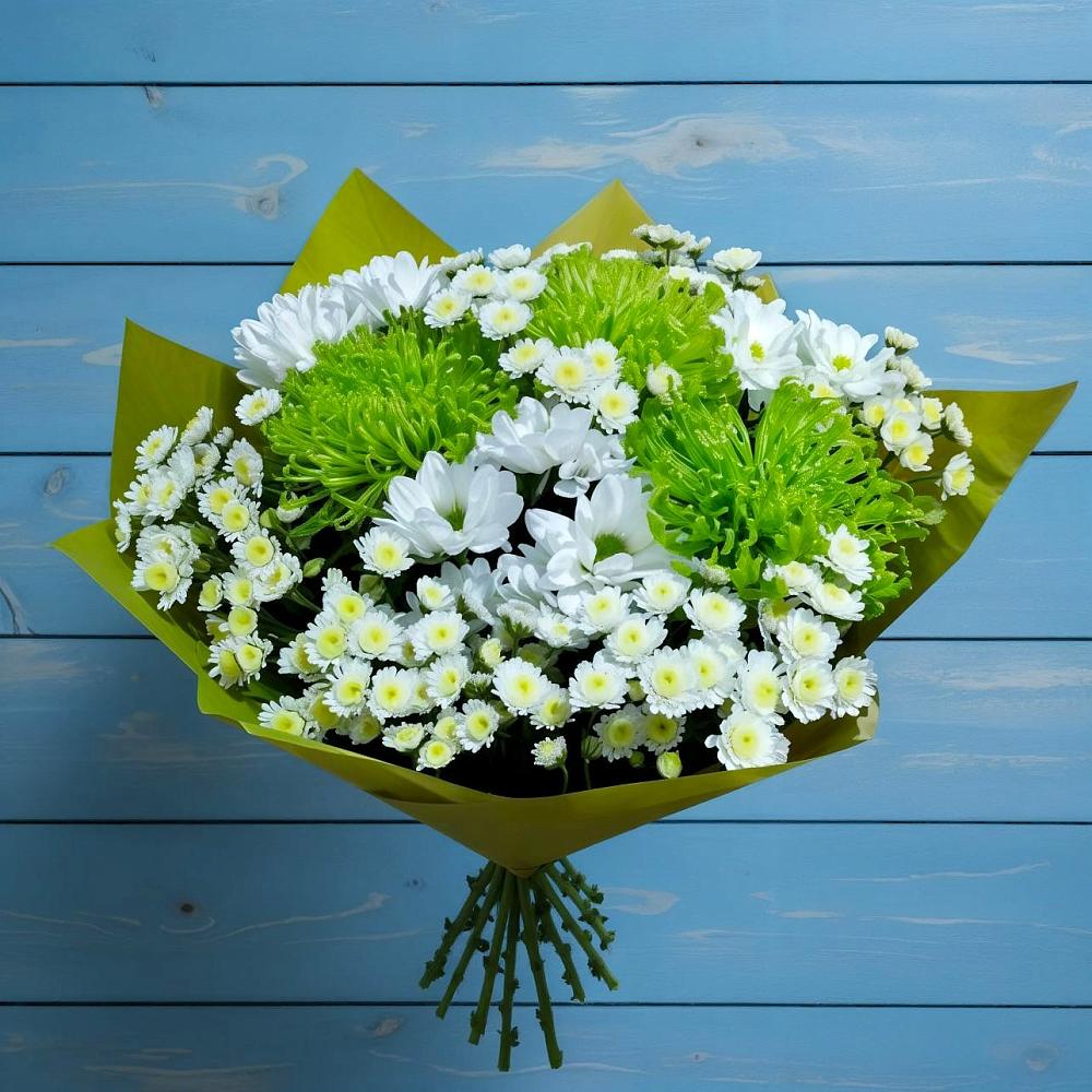 Букет цветов из: Хризантемы в Ольгинской Краснодарского края
