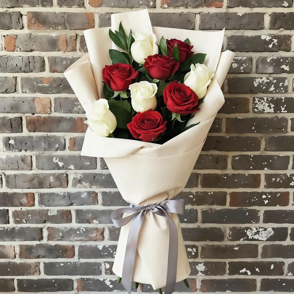 Букет цветов из: Розы в Ольгинской Краснодарского края