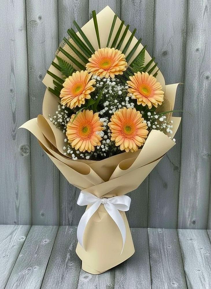 Букет цветов из: Герберы в Ольгинской Краснодарского края