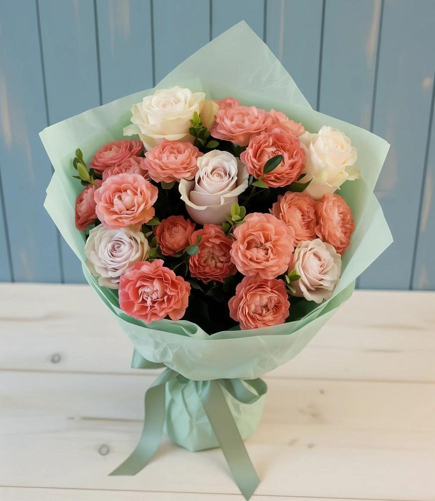 Букет цветов из: Розы в Ольгинской Краснодарского края