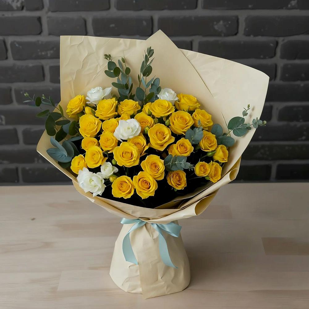 Букет цветов из: Розы в Ольгинской Краснодарского края