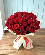 Букет 29 Красных роз в Ольгинской Краснодарского края