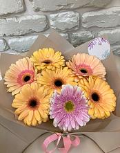 Букет цветов из:  Герберы в Ольгинской Краснодарского края