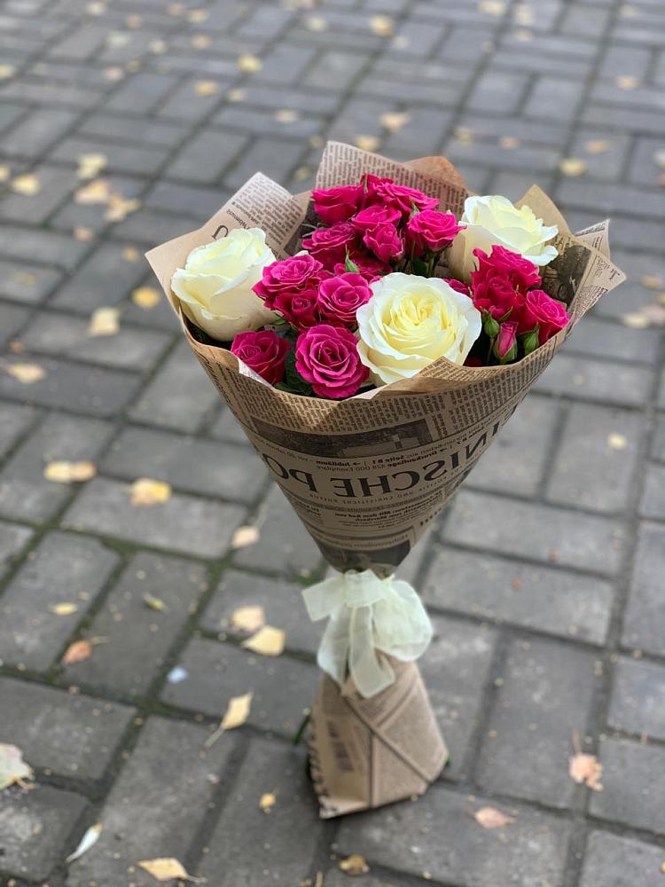 Букет цветов из: Розы в Ольгинской Краснодарского края