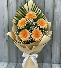 Букет цветов из:  Герберы #REPLACE_PRED# Ольгинской Краснодарского края