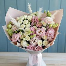 Букет цветов из:  Альстромерии и Розы #REPLACE_PRED# Ольгинской Краснодарского края
